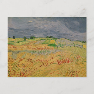Postal Vincent van Gogh   Llanura en Auvers, 1890