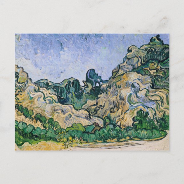 Postal Vincent van Gogh | Los Alpilles, 1889 (Anverso)