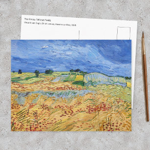 Postal Vincent van Gogh - Los campos / Llanura en Auvers
