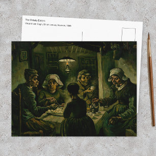 Postal Vincent van Gogh - Los comedores de patatas