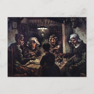 Postal Vincent Van Gogh - Los comedores de patatas Arte F