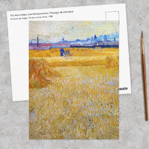 Postal Vincent van Gogh - Los cosechadores