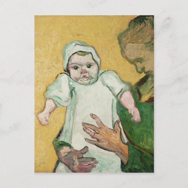 Postal Vincent van Gogh | Madame Roulin y su bebé (Anverso)