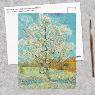 Postal Vincent van Gogh - Melocotonero Rosa en Flor