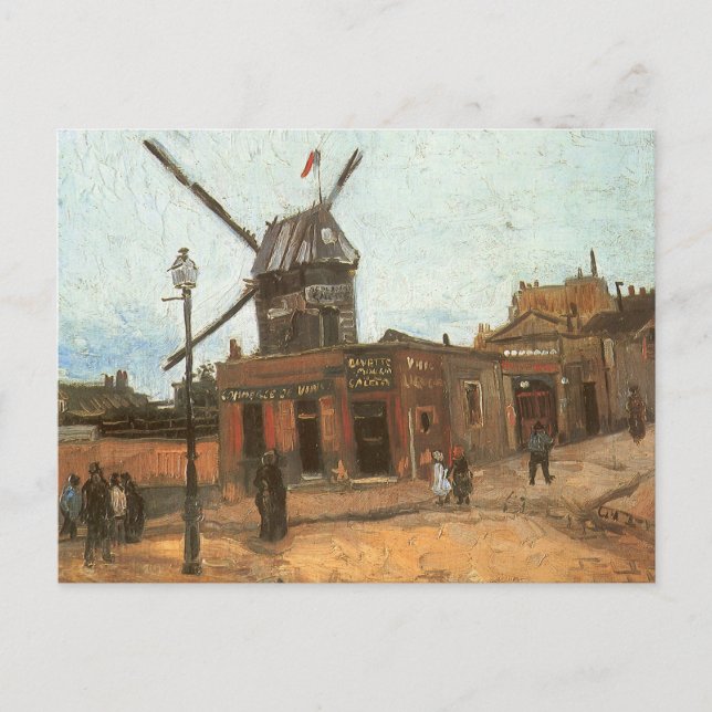Postal Vincent van Gogh - Moulin de la Galette, molino de