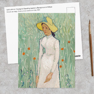 Postal Vincent van Gogh - Muchacha de Blanco