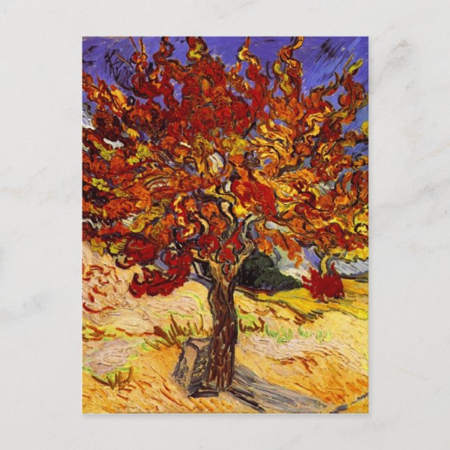 Postal Vincent Van Gogh Mulberry Tree Fine Art Painting (Anverso)