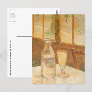 Postal Vincent van Gogh - Naturaleza muerta con absenta