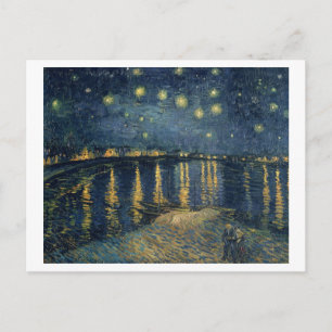 Postal Vincent van Gogh   Noche estrellada sobre el Ródan