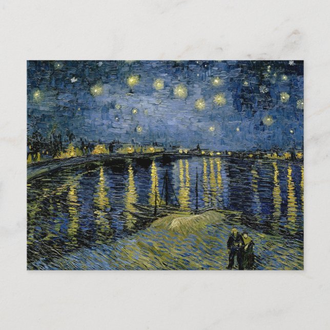 Postal Vincent van Gogh - Noche Starry (Anverso)