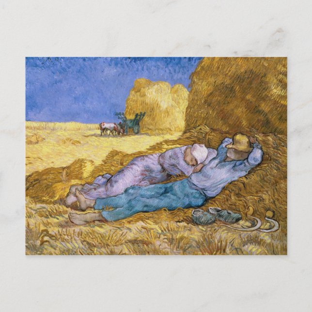 Postal Vincent van Gogh | Noon, La Siesta, después de Mil (Anverso)