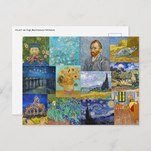 Postal Vincent Van Gogh - Obra maestra (Anverso / Reverso)