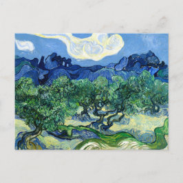 Postal Vincent Van Gogh, Olivos con los Alpilles