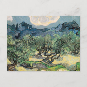 Postal Vincent Van Gogh - Olivos con los Alpilles