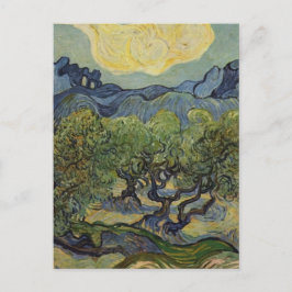 Postal Vincent van Gogh - Paisaje con olivos