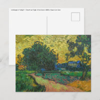 Vincent van Gogh - Paisaje en Crepúsculo