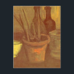 Postal Vincent van Gogh - Pinceles de la vida muerta en l<br><div class="desc">Still Life with Paintbrushes in a Pot (1884) de Vincent van Gogh es una pintada de arte fino del impresionismo del Post. Las herramientas del pintor en su estudio de pintura. Sobre el artista: Vincent Willem van Gogh (1853-1890) fue un pintor del Post Impresionist cuyo trabajo fue más notable por...</div>