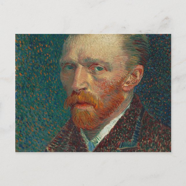 Postal Vincent Van Gogh - Pintura de autorretrato (Anverso)