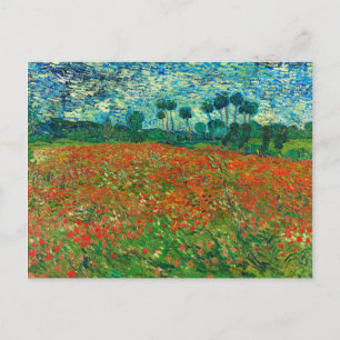 Postal Vincent Van Gogh Poppy Field Bella Artes