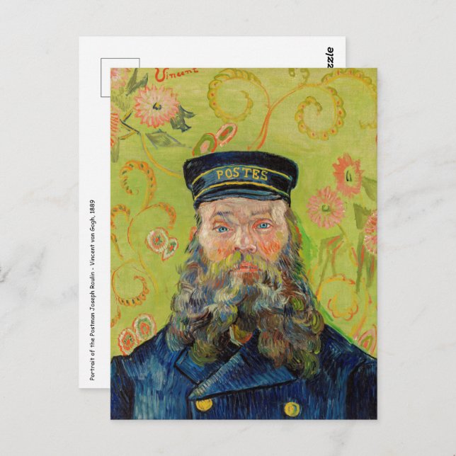 Postal Vincent Van Gogh - Postman Joseph Roulin (Anverso / Reverso)