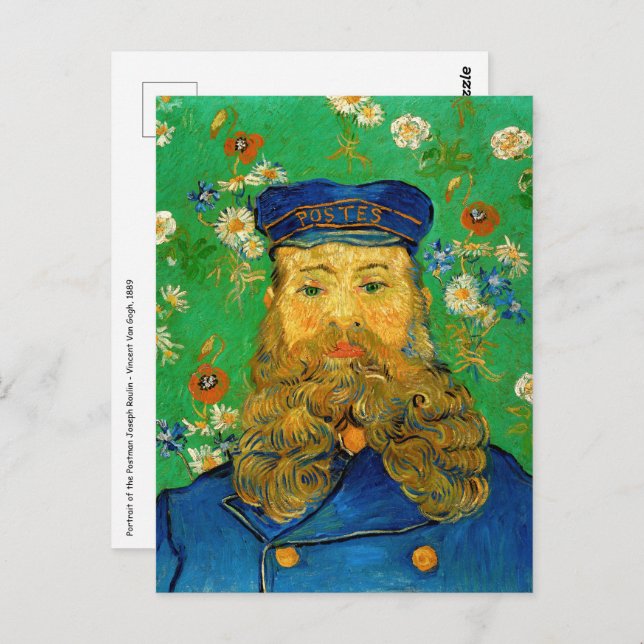 Postal Vincent Van Gogh - Postman Joseph Roulin (Anverso / Reverso)