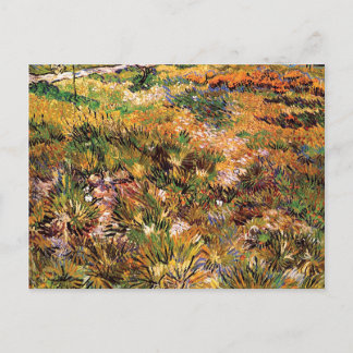 Postal Vincent Van Gogh - Prado en el jardín Arte fino