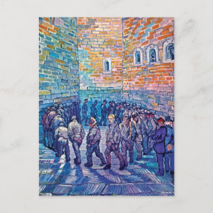 Postal Vincent Van Gogh - Prisioneros dando una vuelta