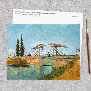 Postal Vincent van Gogh - Puente de Langlois en Arlés #3