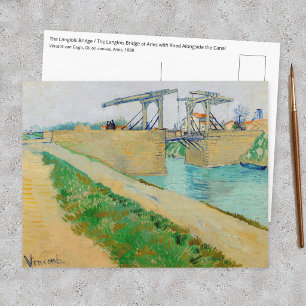 Postal Vincent van Gogh - Puente Langlois en Arlés #2
