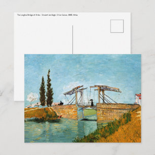 Postal Vincent van Gogh - Puente Langlois en Arles #3