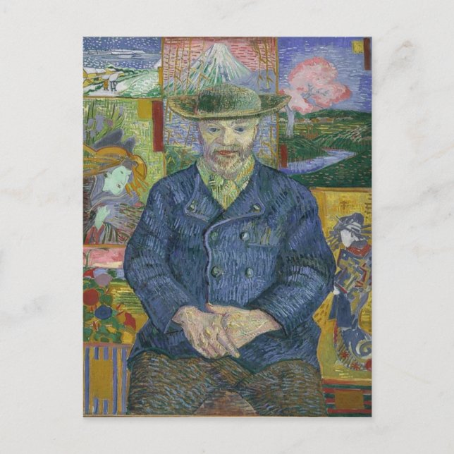 Postal Vincent Van Gogh - Retrato de Pere Tanguy (Anverso)