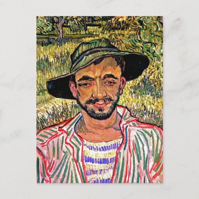 Postal Vincent Van Gogh - Retrato De Un Joven Campesino (Anverso)