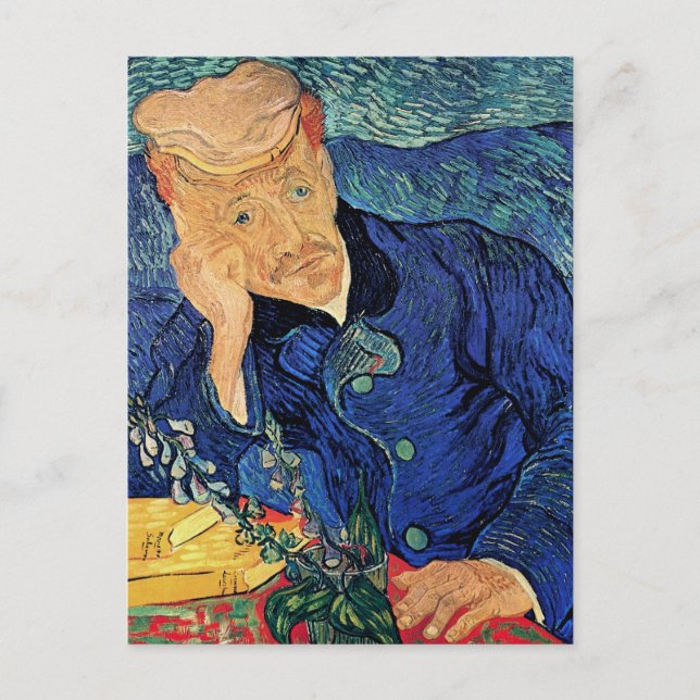 Postal Vincent Van Gogh - Retrato del Doctor Gachet (Anverso)