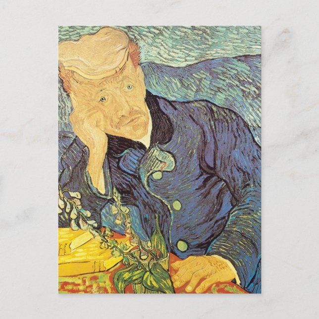 Postal Vincent van Gogh - Retrato del Médico Gachet (Anverso)
