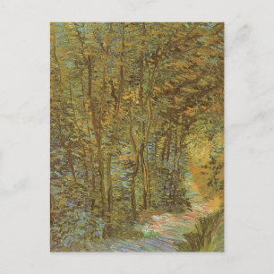 Postal Vincent van Gogh - Sendero en el bosque