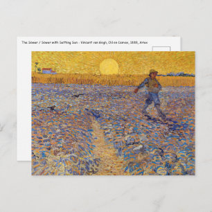 Postal Vincent van Gogh - Sower with Setting Sun