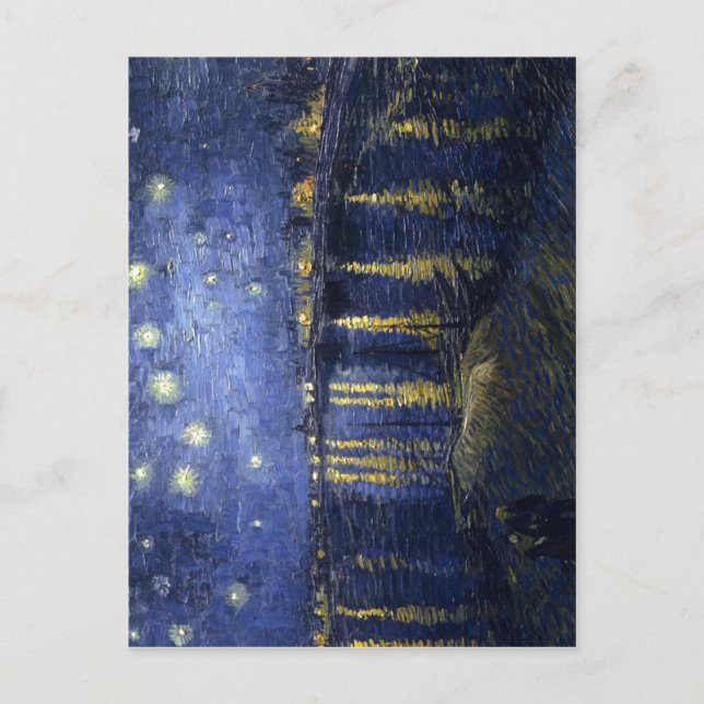 Postal Vincent van Gogh Starry Night Over Rhone , pai (Anverso)