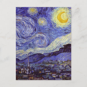 Postal Vincent Van Gogh Starry Night Vintage Bella Artes