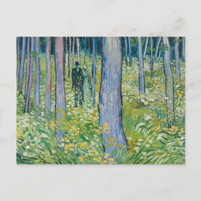 Postal Vincent van Gogh - Subcrecimiento con dos figuras (Anverso)