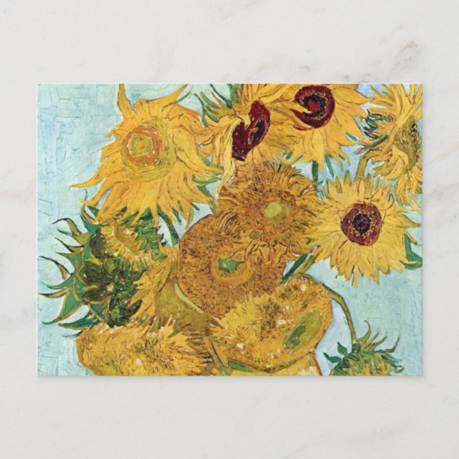 Postal Vincent Van Gogh Sunflowers (Anverso)