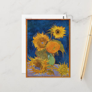 Postal Vincent Van Gogh - Sunflowers, 2ª versión
