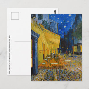 Postal Vincent van Gogh - Terraza del Café por la Noche