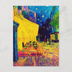 Postal Vincent Van Gogh - Terraza del Café por la Noche P