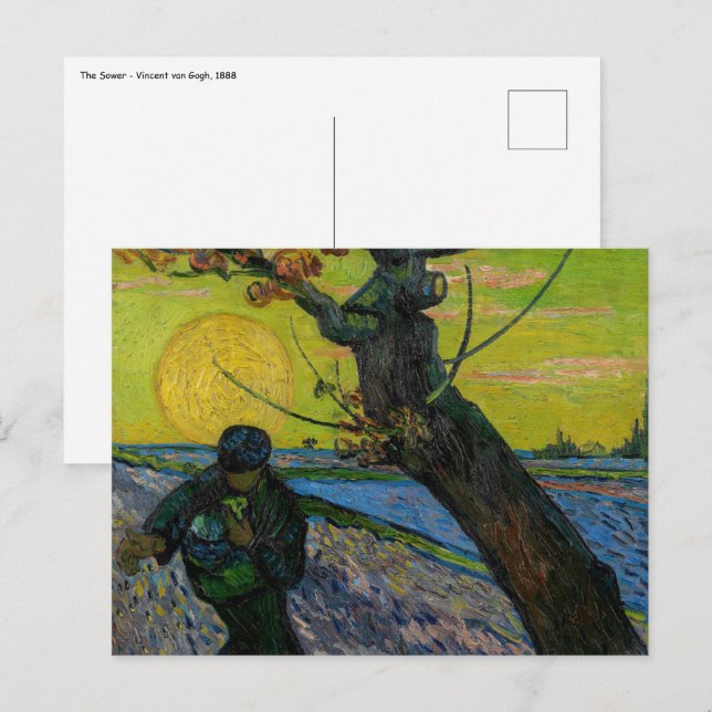Postal Vincent van Gogh - The Sower (Anverso / Reverso)