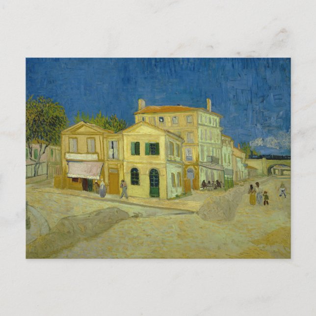 Postal Vincent van Gogh - The Yellow House (`La calle') (Anverso)