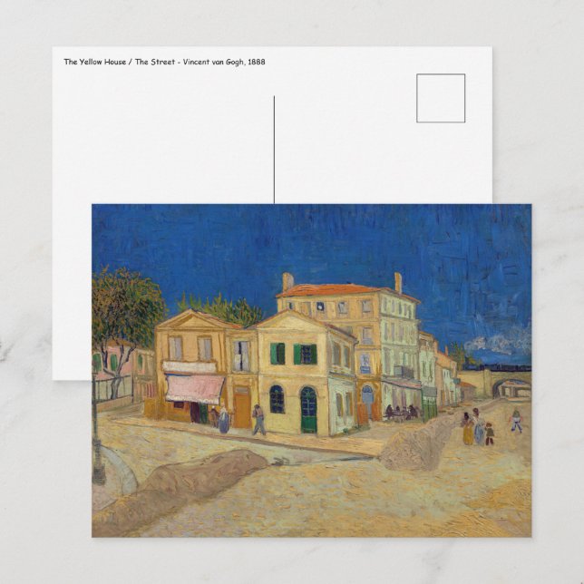 Postal Vincent van Gogh - The Yellow House / The Street (Anverso / Reverso)