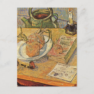Postal Vincent van Gogh - Todavía la vida con el tablón d