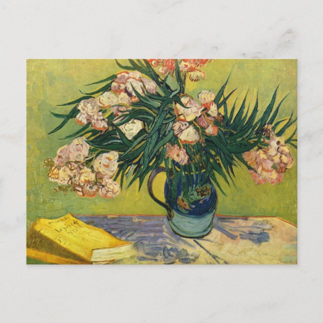 Postal Vincent van Gogh - Todavía la vida con Oleander (Anverso)