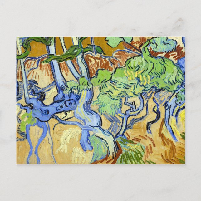 Postal Vincent van Gogh Tree Roots (Anverso)