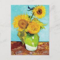 Vincent Van Gogh Tres girasoles en una bolsa